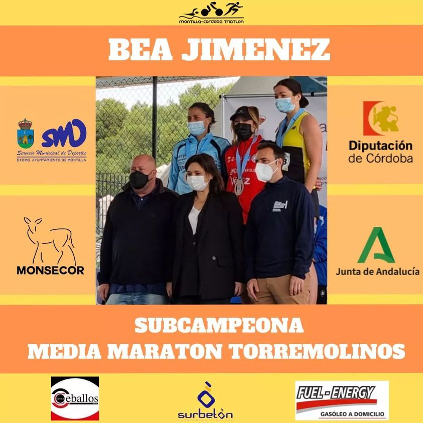 Beatriz Jiménez en la media maratón de Torremolinos