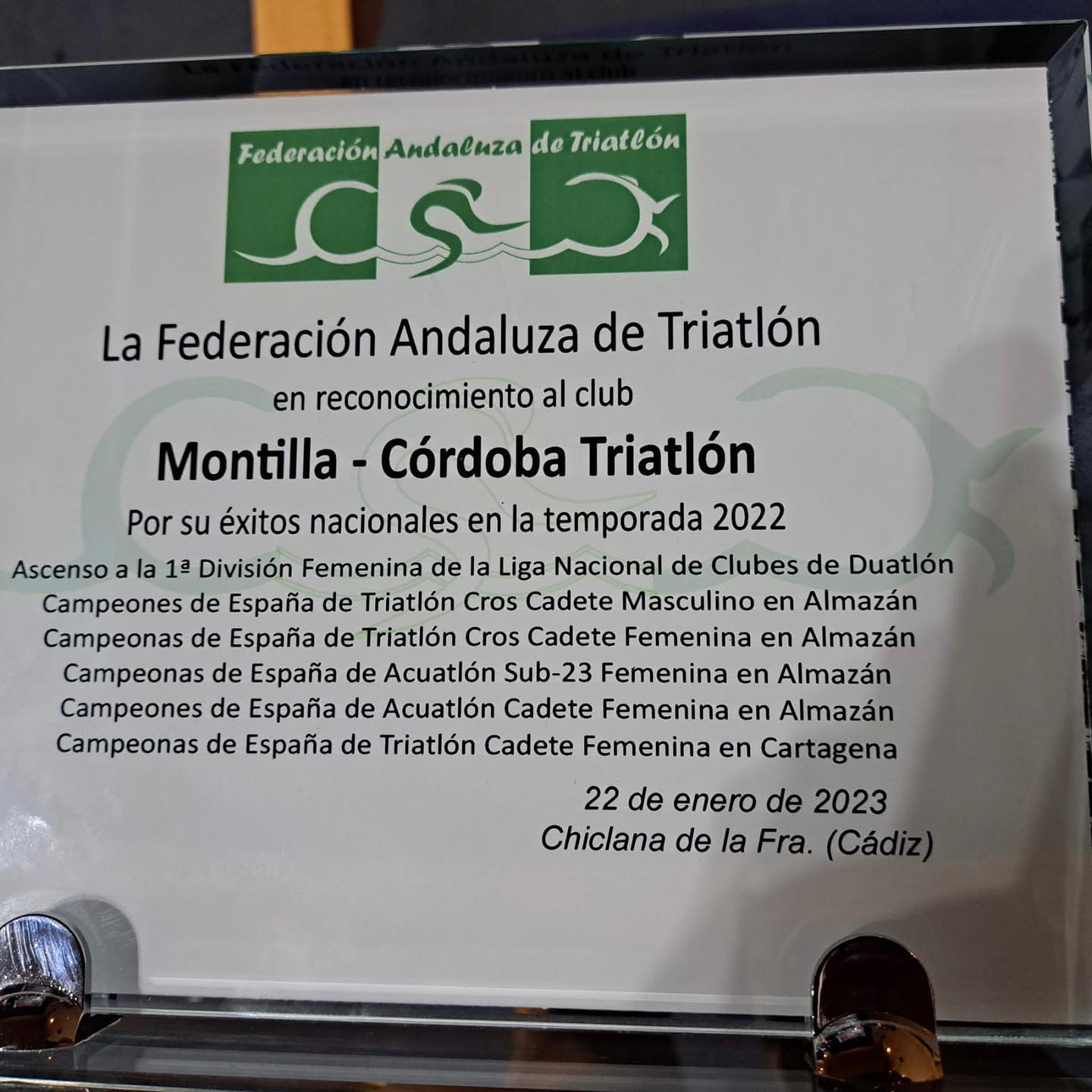 Gala del triatlón andaluz en Chiclana