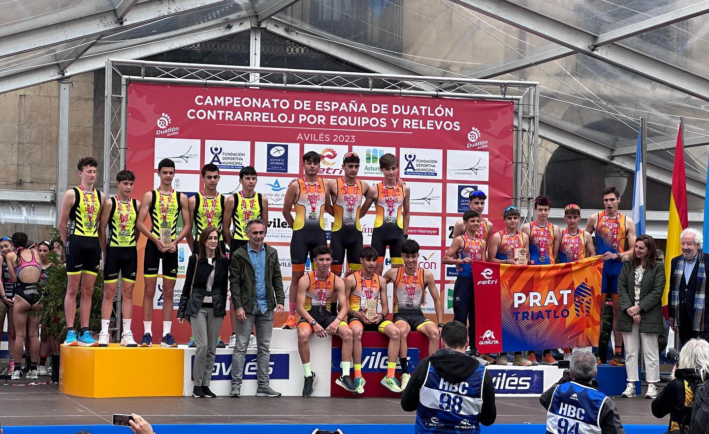 Campeones de España de Duatlón Contrarreloj por equipos