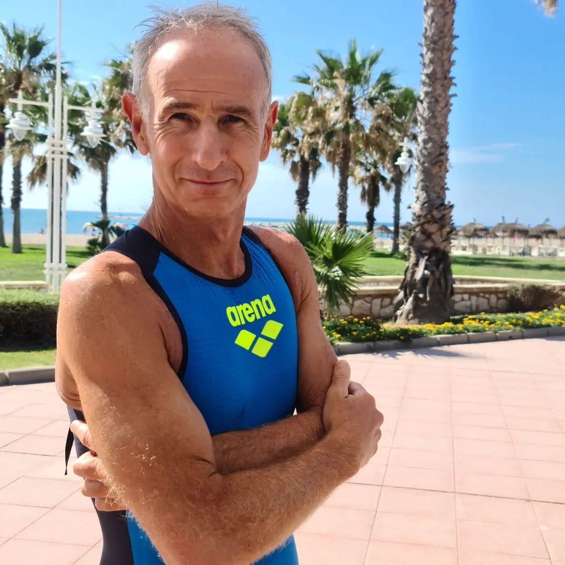Raúl DN en el acuatlón de Málaga