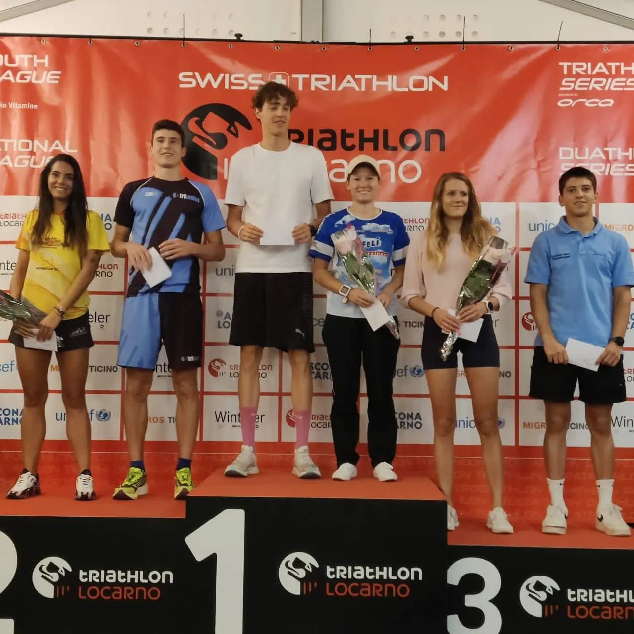 Bea García en el triatlón Locarno de Suiza