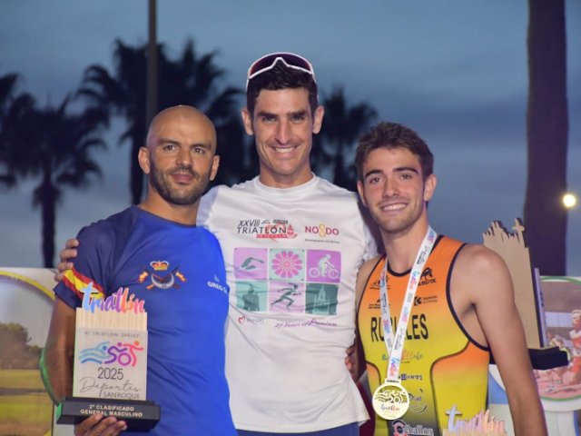 Daniel rubiales tercero en el TRIATLÓN de San Roque