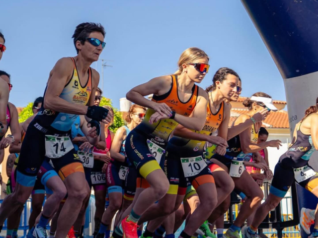 tres  podium en el duatlon de Baena