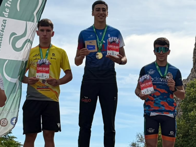 Álvaro  López subcampeón andaluz juvenil de duatlón cross en Atarfe